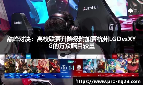 巅峰对决：高校联赛升降级附加赛杭州LGDvsXYG的万众瞩目较量